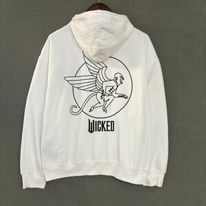 Wicked by Paul Tazewell Unisex Embroidered Logo Hoodie Flying Monkey Small
